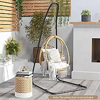 Vista 2 de Giantex - Soporte para silla de hamaca ajustable de acero macizo para sillas y columpios, altura ajustable de 78.0 in a 8.5 in