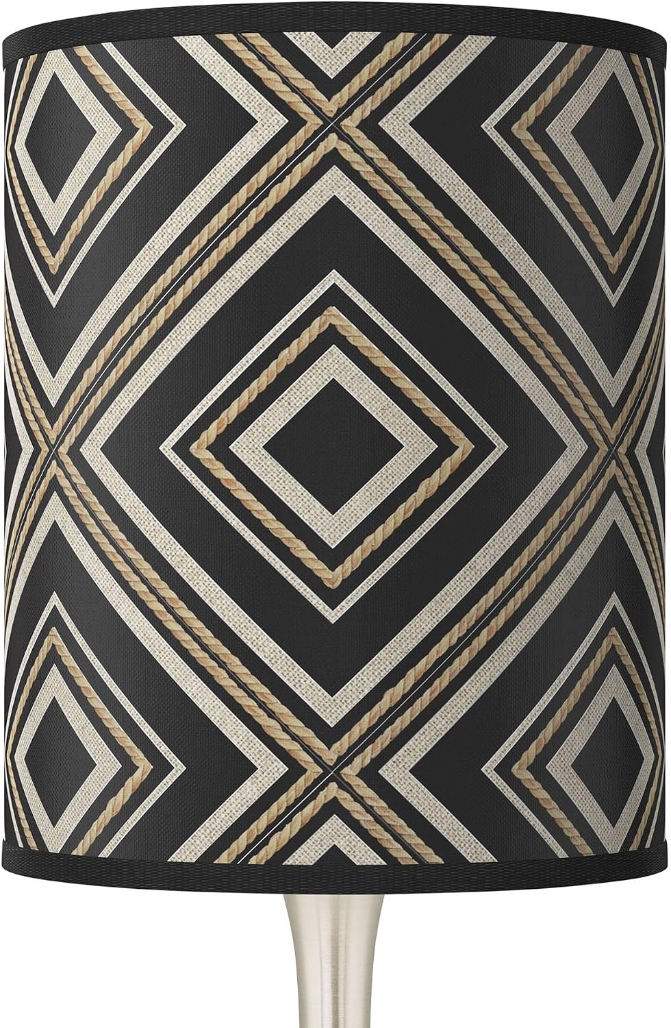 Giclee Glow Rhythm Giclee Droplet Table Lamp with Print Shade