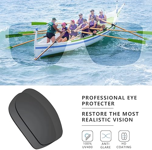 Vista 5 de KUGUAOK Gafas de sol cuadradas polarizadas para hombres y mujeres, con acabado mate, gafas de sol con protección UV