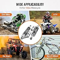 Vista 6 de GZYF 320mm Amortiguadores Universales de Respaldo Suspensión Trasera para HONDA para Suzuki para Kawasaki para Yamaha Go Kart ATV Motos de Tierra