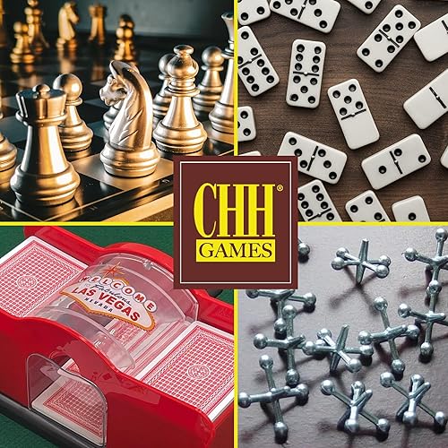 Miniatura 7 de 2 Deck Hand Crank "Welcome To Las Vegas" Card Shuffler, Red & Black