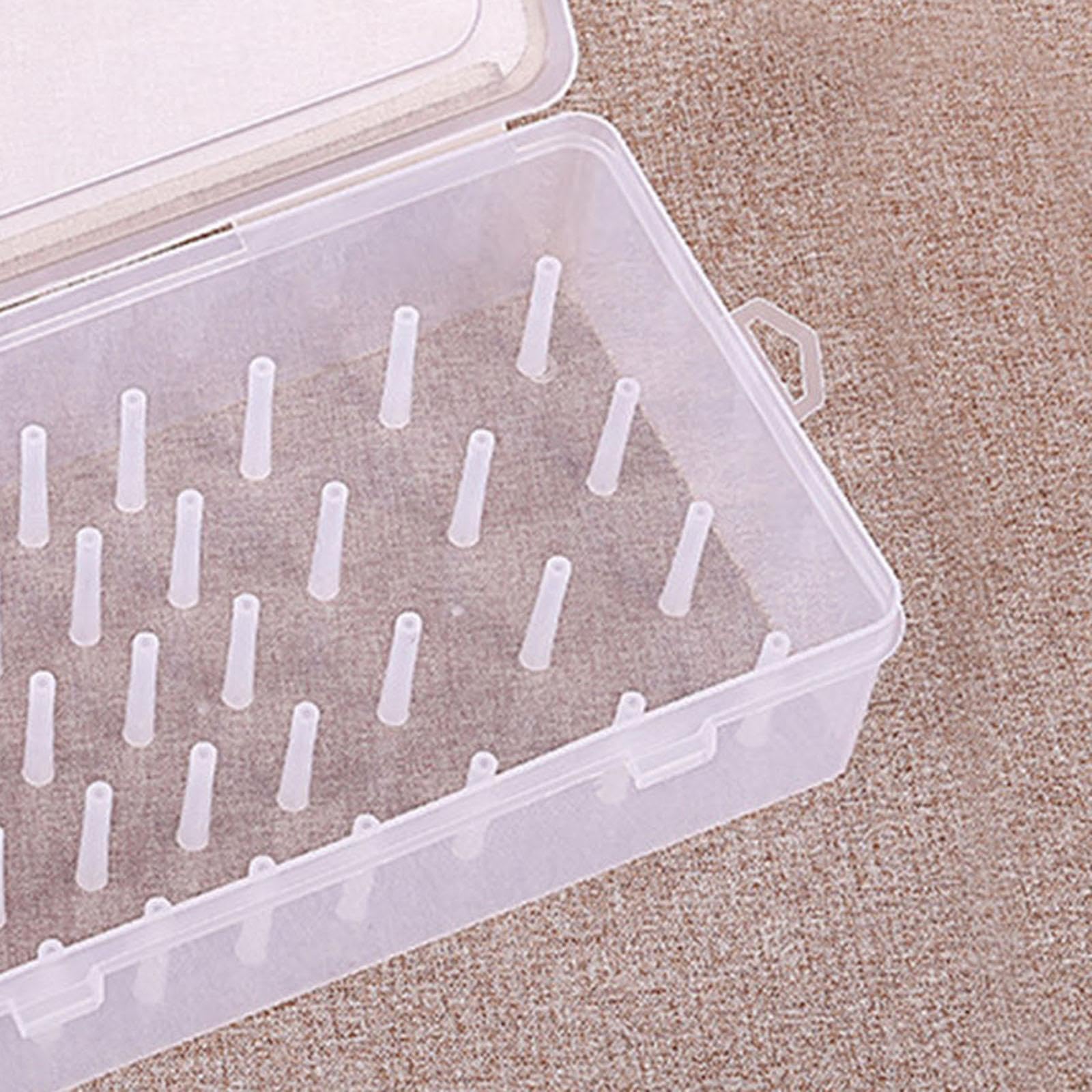 Scatola Porta Filo Da Cucito Trasparente Con 42 Bobine, Organizer In PP 23,7x13,7x6,6 Cm, Per Ricamo E Sartoria