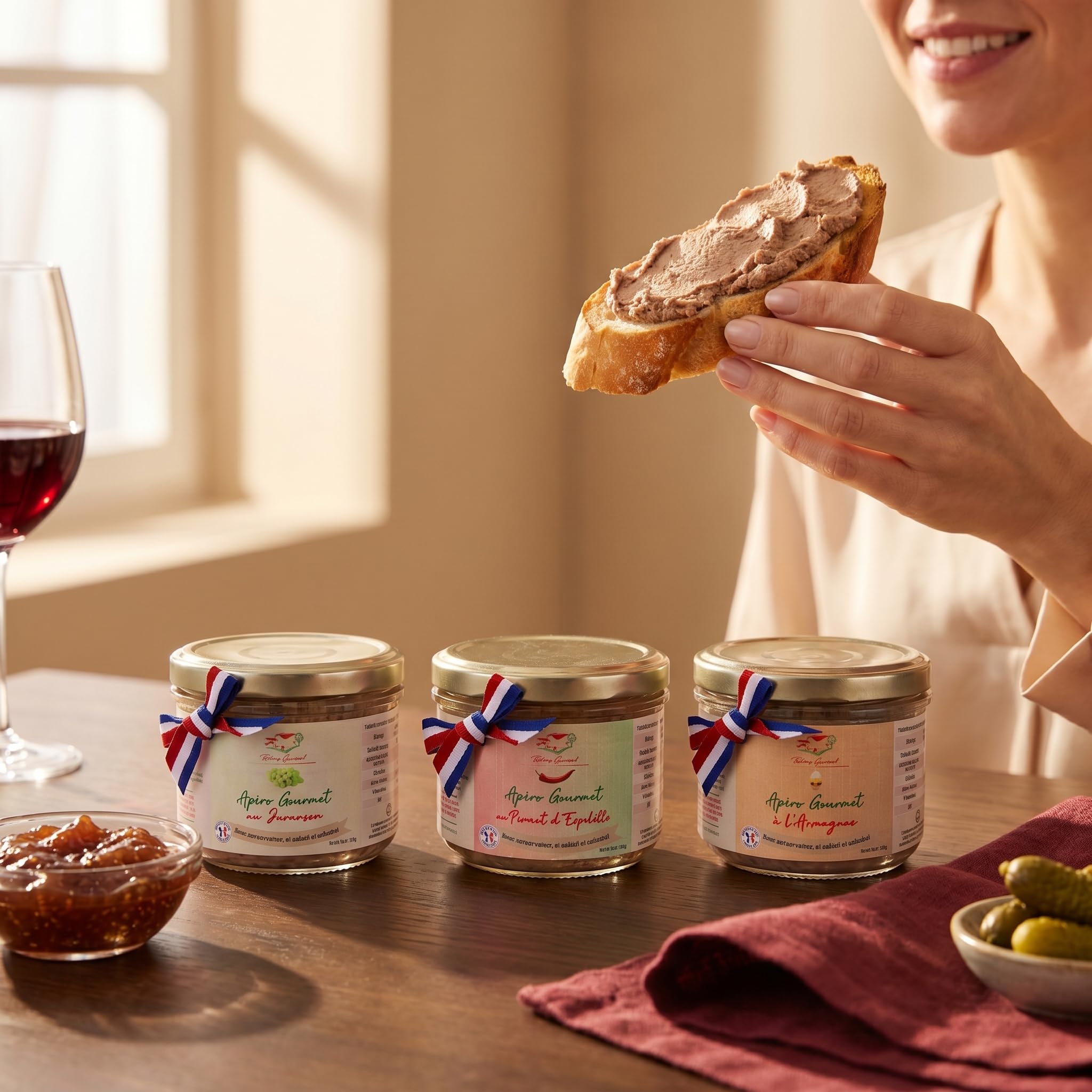 Coffret Apéros Ainhoa – 3 Tartinables Gastronomiques 180 g – Relais Gourmet | Artisanal Français | Sans Conservateurs, Additifs ni Colorants | Cadeau Gourmet & Apéritif Basque