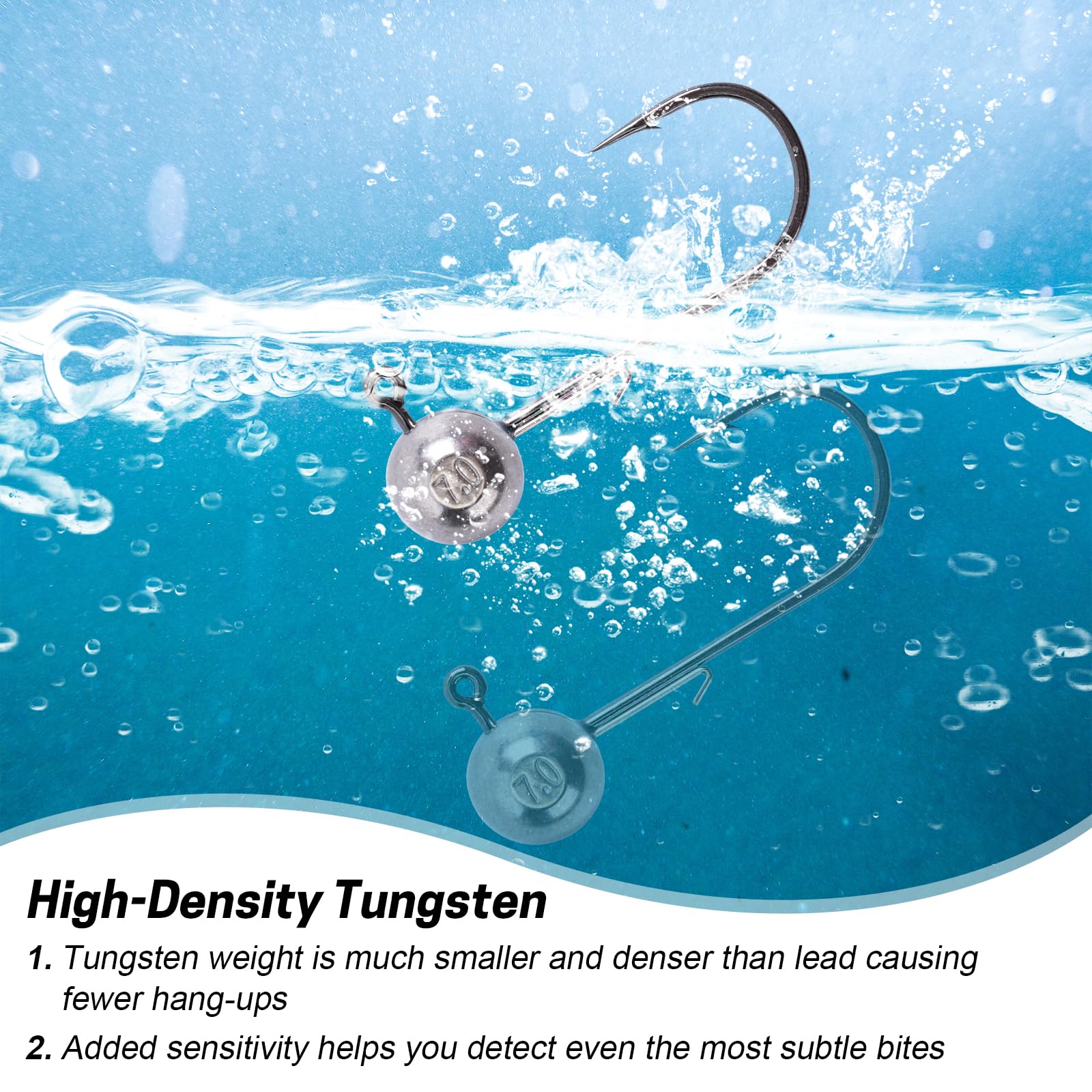 Amazon | Goture タングステン 3.5g 1# 4個セット ジグヘッド | Goture