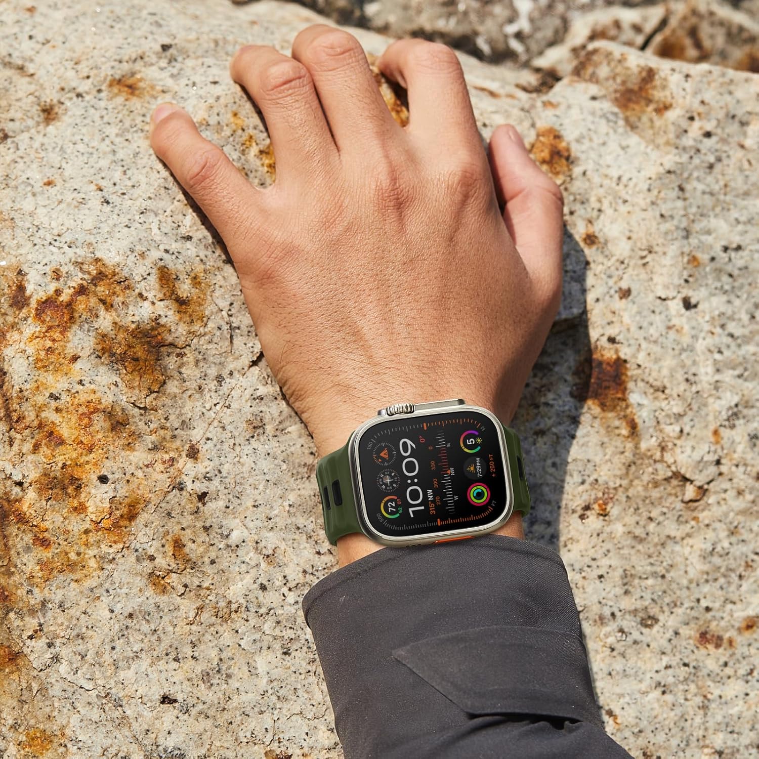 Sport Bands 6-Pack Compatible with Apple Watch Ultra 3/2 Band 49mm 46mm 45mm 44mm 42mm, Wide Soft Silicone Wristbands Waterproof Strap Men for iWatch Series 11 10 9 8 7 6 5 4 3 SE Ultra - Image 4