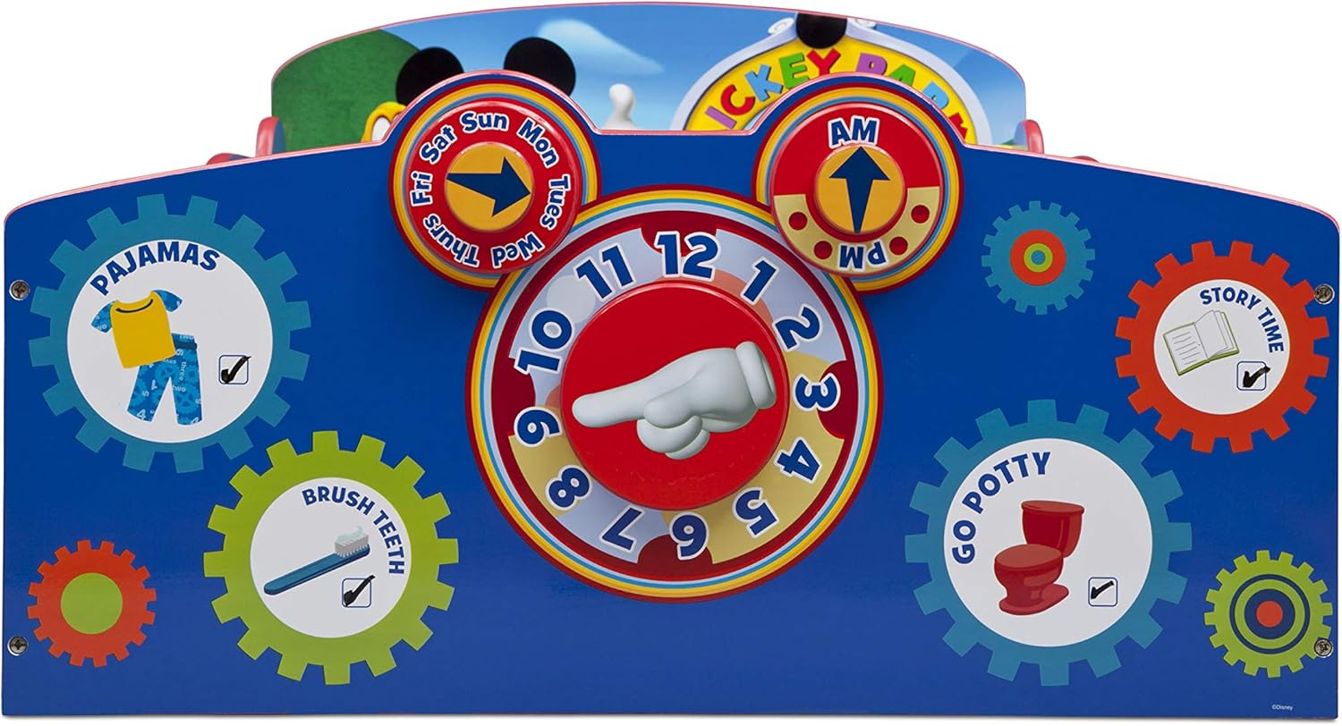 Delta Children Interactive Wood Toddler Bed, Disney Mickey Mouse