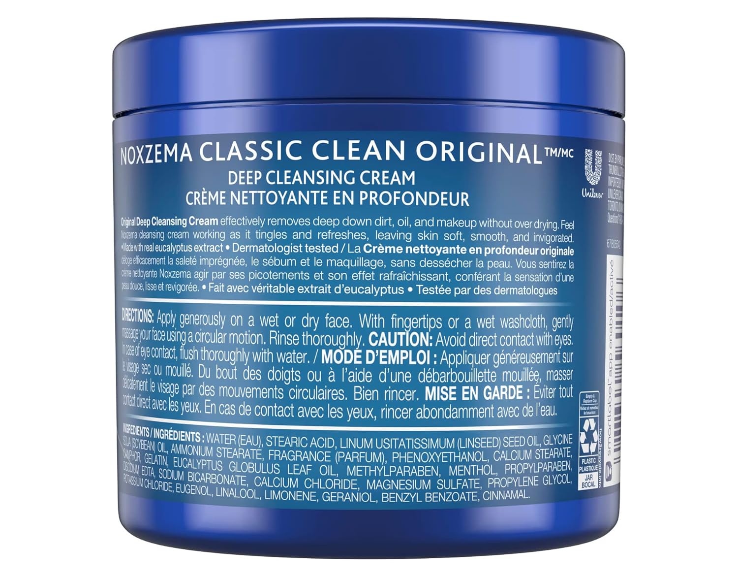 Noxzema Classic Clean Original Deep Cleansing Cream 12oz Jar (6 Pack) - Image 3