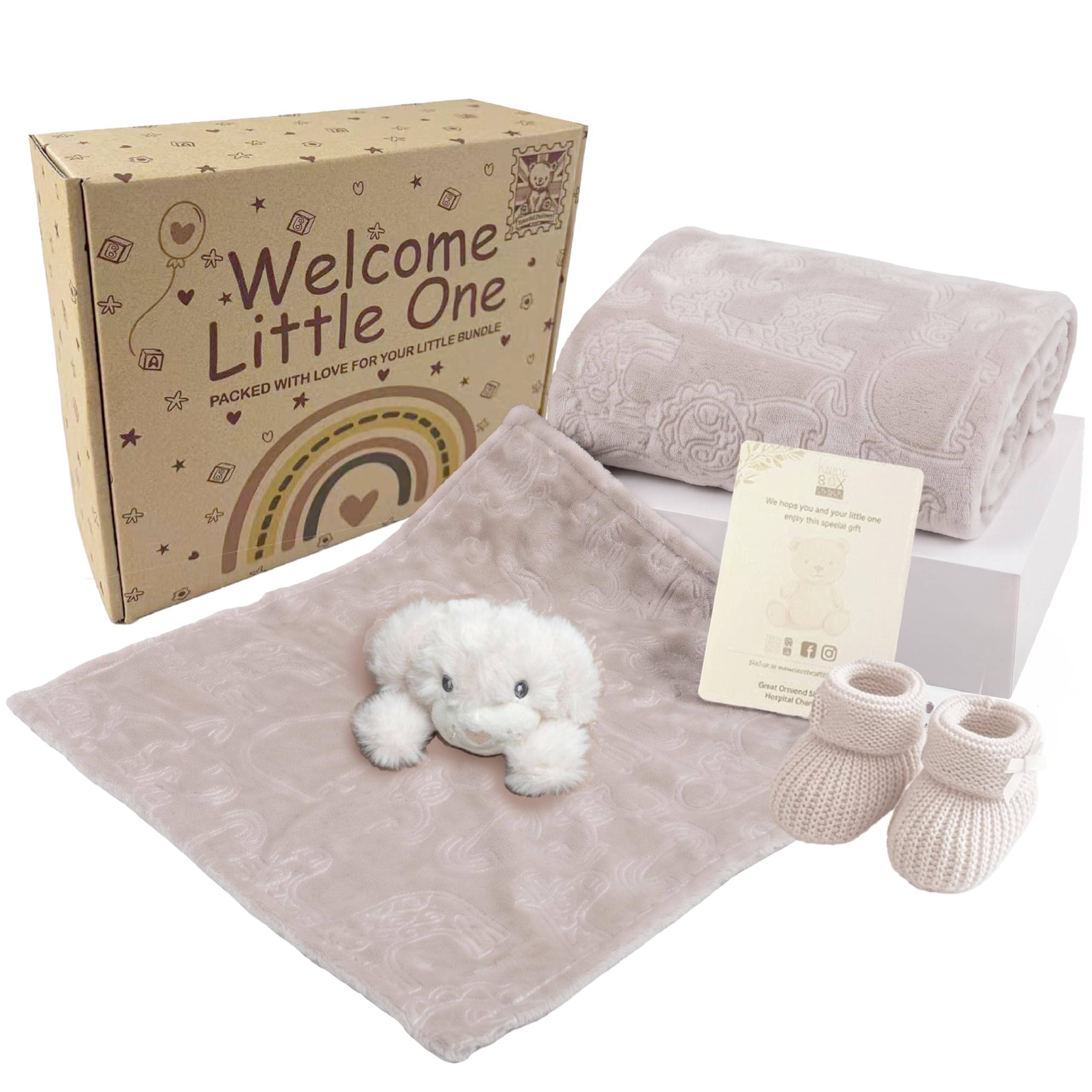 Baby Box Shop Unisex Newborn Baby Gift Set, 4 Handpicked Newborn Essentials โ image 1