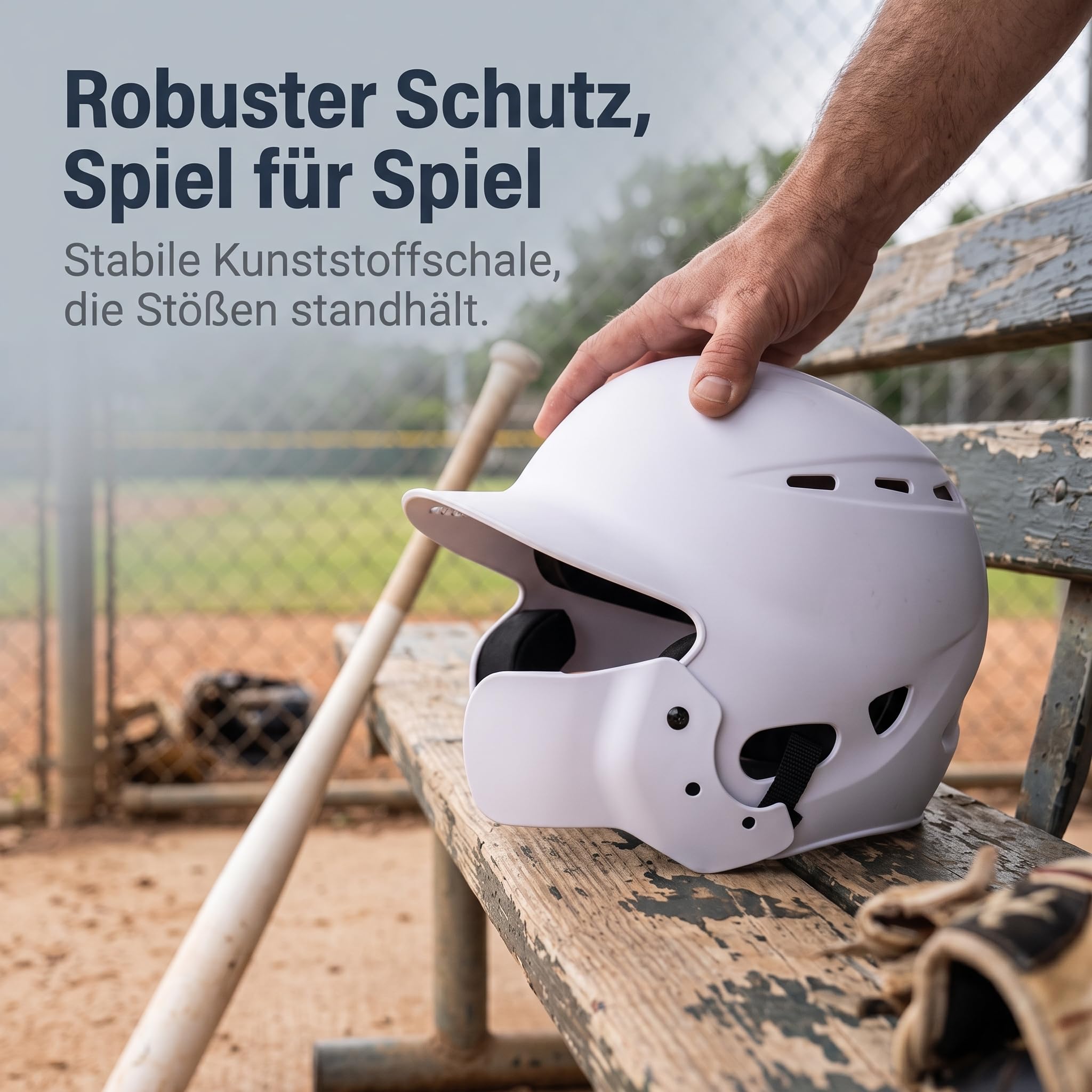 Casco Bateo Béisbol Juvenil con Protector Facial Opcional, o Negro