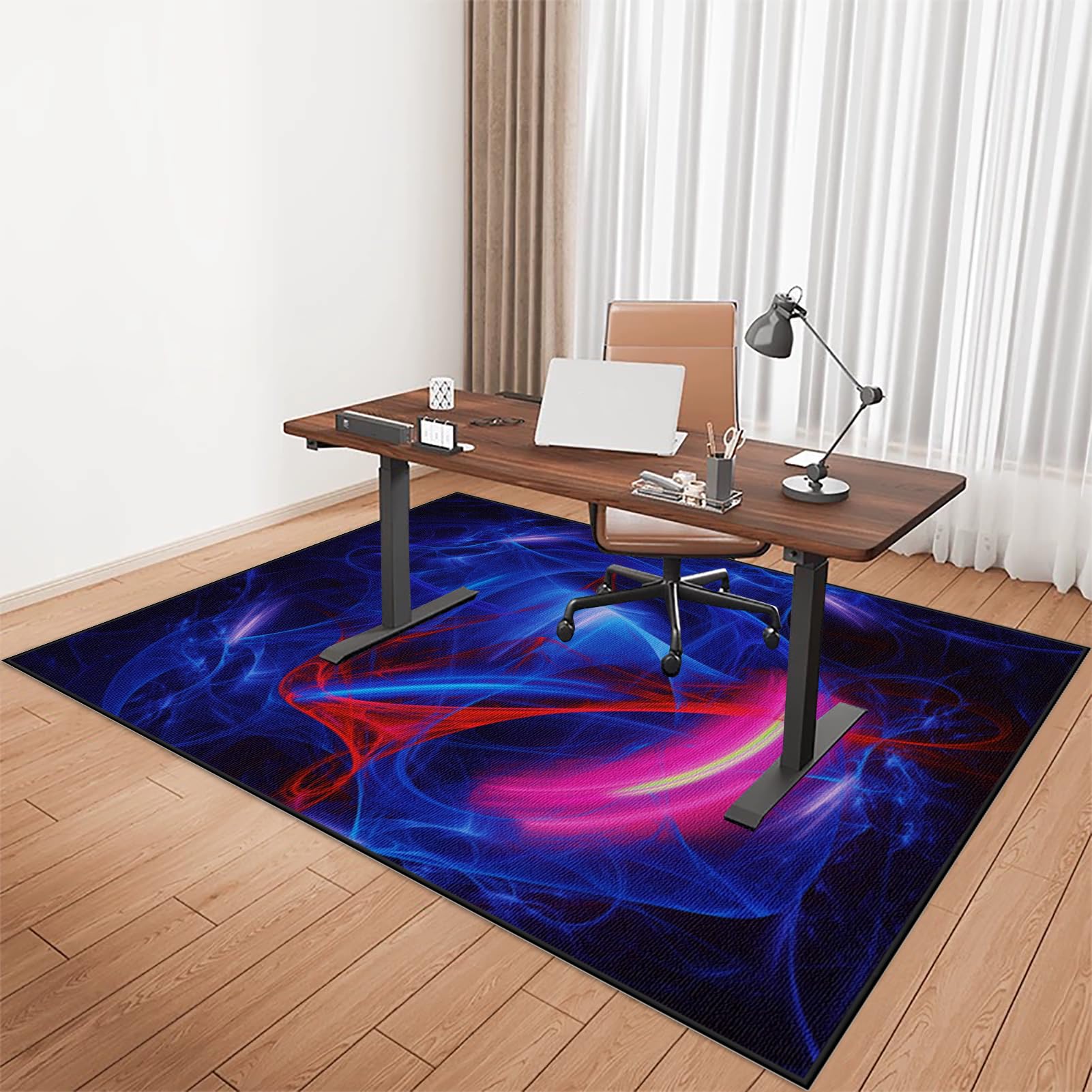 Mata ochronna na krzesło biurowe, antypoślizgowa mata na krzesło do gier, 100 x 140 cm mata ochronna na twarde podłogi, mata do gier podłogowych, mata pod krzesło biurowe, mata podłogowa do fotela
