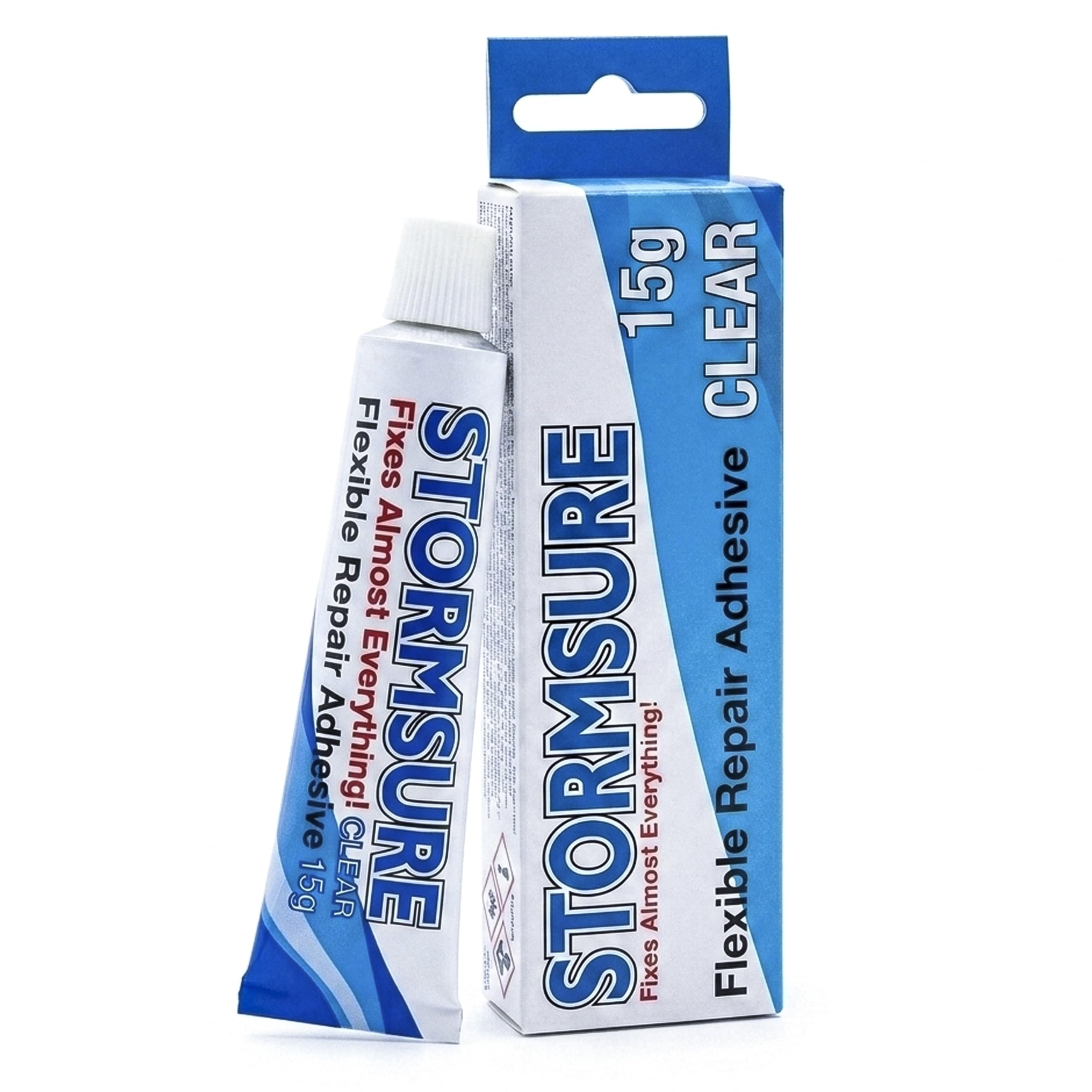 Stormsure Flexible Repair Adhesive (15g) Tube - Heavy Duty Waterproof Adhesive, All-Purpose, Ultra-Durable, High Strength and Temperature Resistant