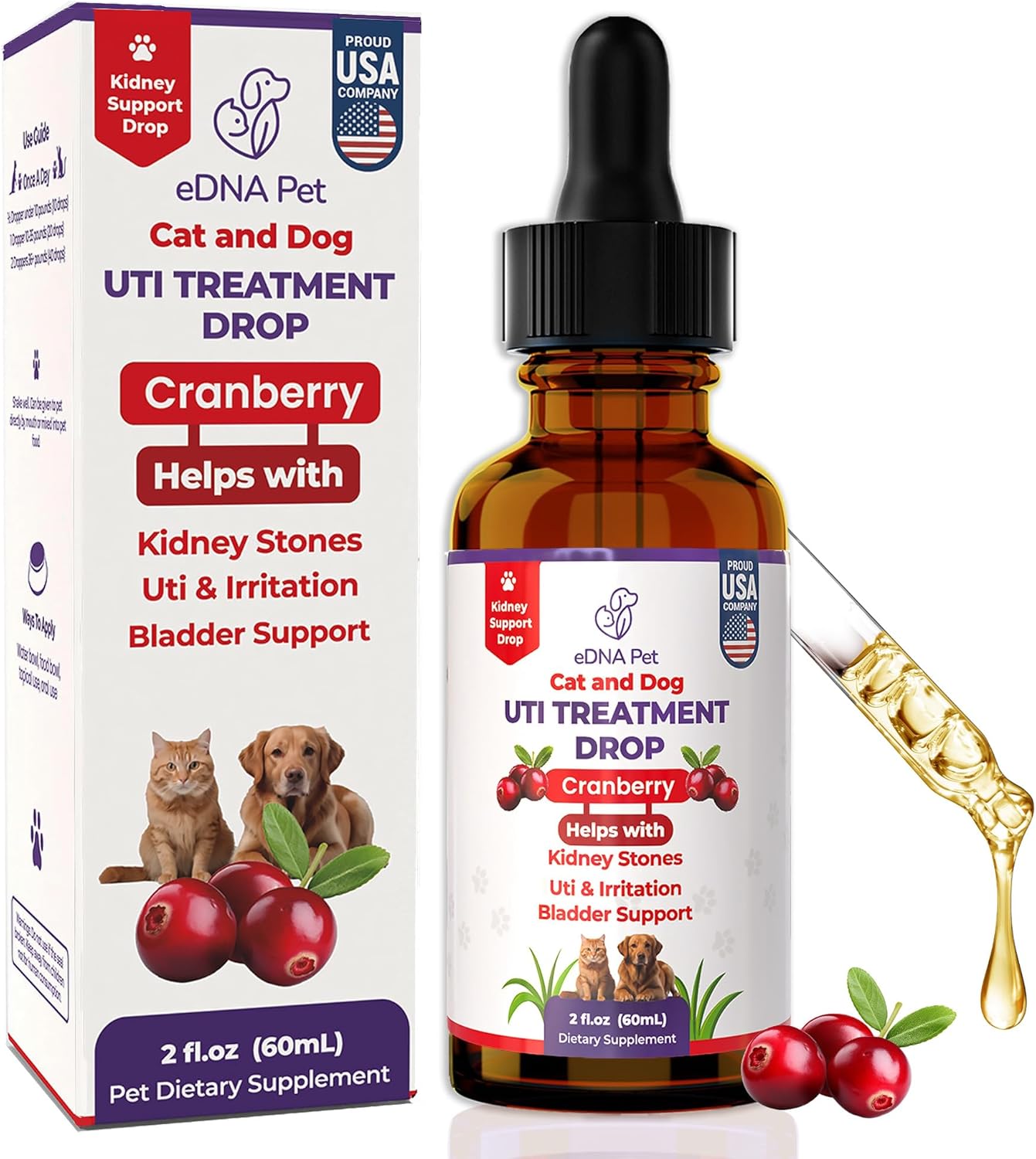 Dog UTI Treatment Urinary Tract Infection Drops for Cats