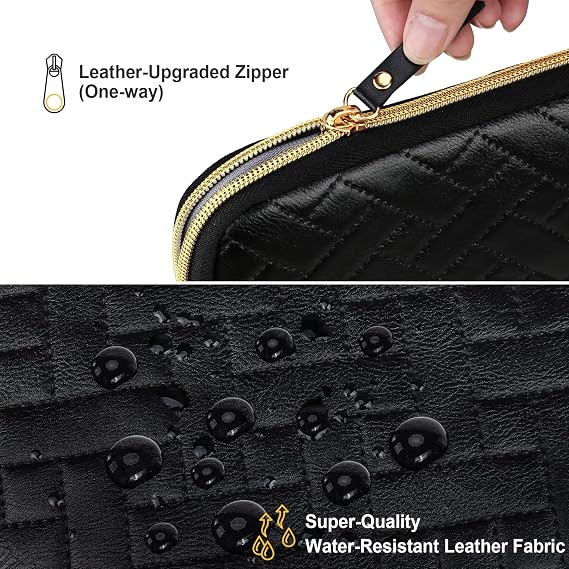 Lacdo 15-15.6 Inch Laptop Sleeve Case for Acer HP Lenovo Dell ASUS Laptop, Acer Aspire 15, HP Pavilion/Envy 15, Dell Latitude 15, Lenovo ThinkPad/IdeaPad 15, ASUS Zenbook/Vivobook Computer Bag, Black