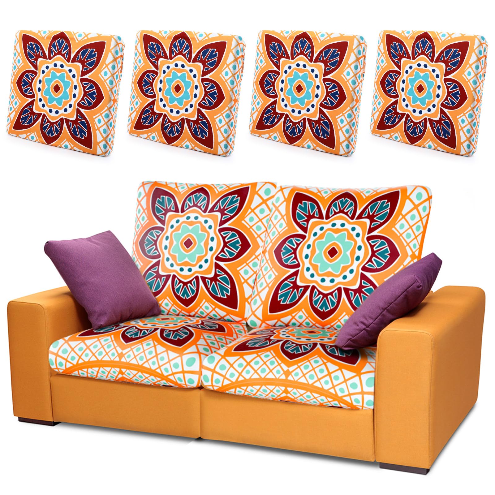 Outdoor Sofa Covers - Floral Patio Cushions -9