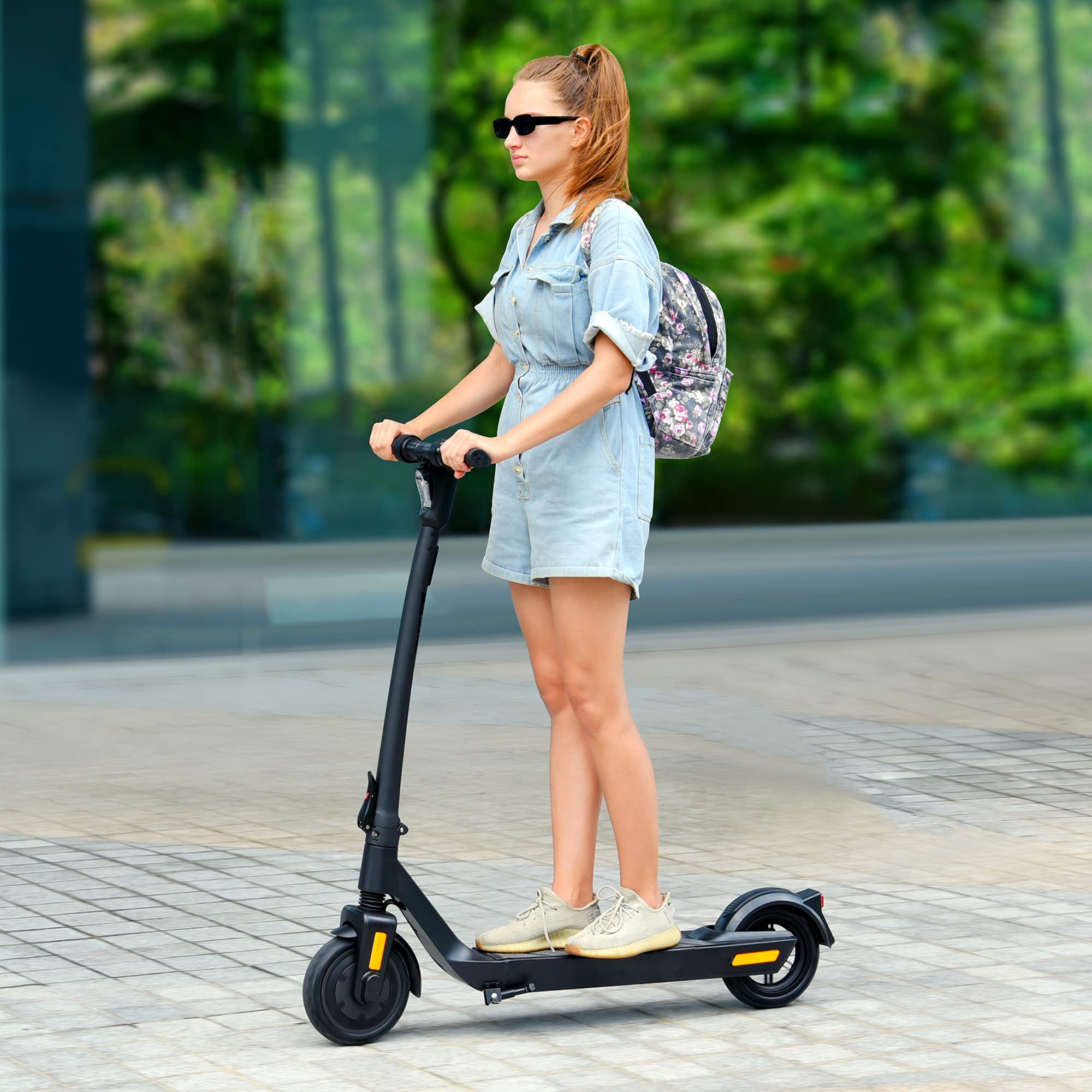 Trottinette électrique Pliable pour Adultes avec Roues Solides de 10 inch, Moteur Max. 1200W, Portée de 50-65 km, 25 km/h, Idéal pour Les Adolescents et Les Adultes (Ampères-Heures, 10.4)