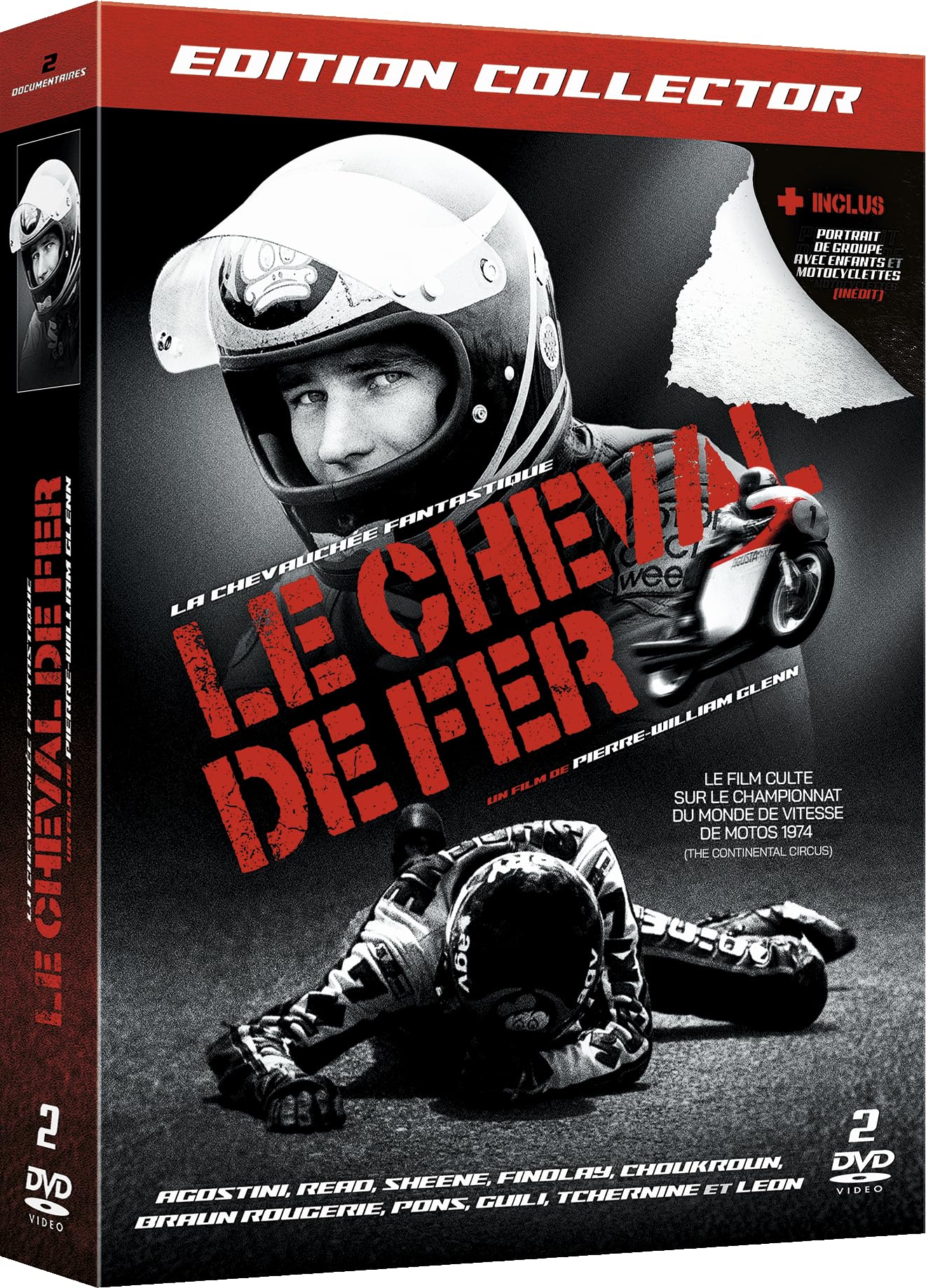 Le Cheval de fer + Portrait de groupe avec enfants et motocyclettes