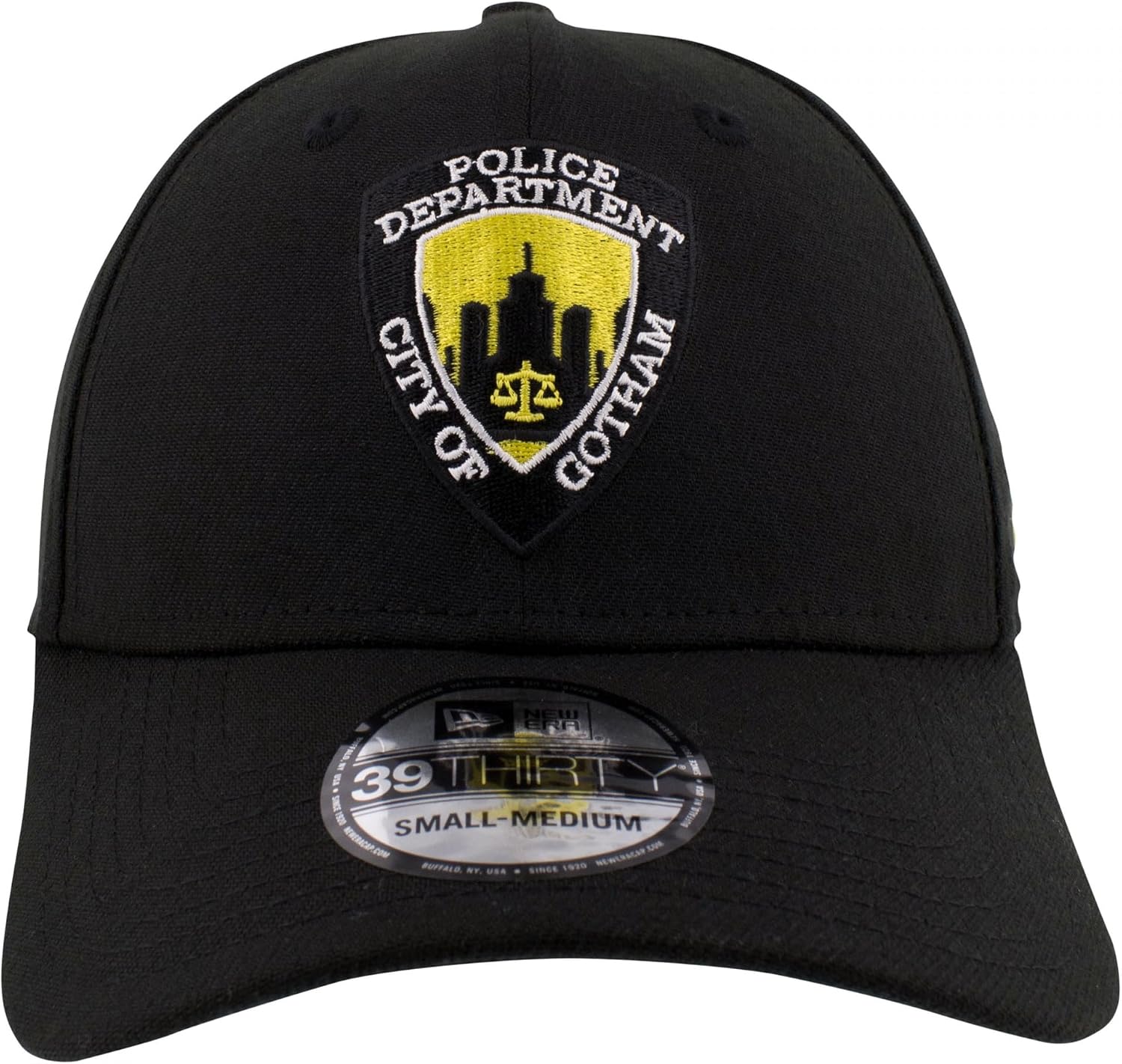 New Era Batman GCPD Gotham City Police Department 39Thirty Fitted Hat (US, Alpha, Medium, Large, Black) image 2