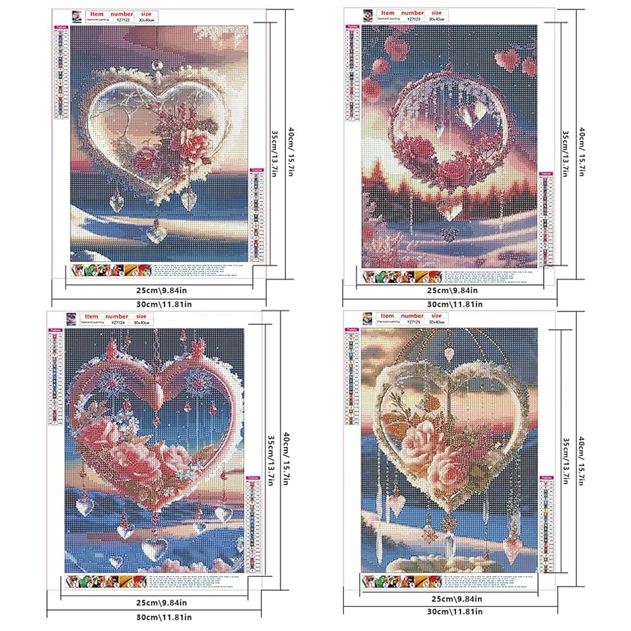 臣＆隆LOVE ダイヤモンドアート Amazon.co.jp: JISHSHAY ダイヤモンドアート 4枚セット 30x40cm