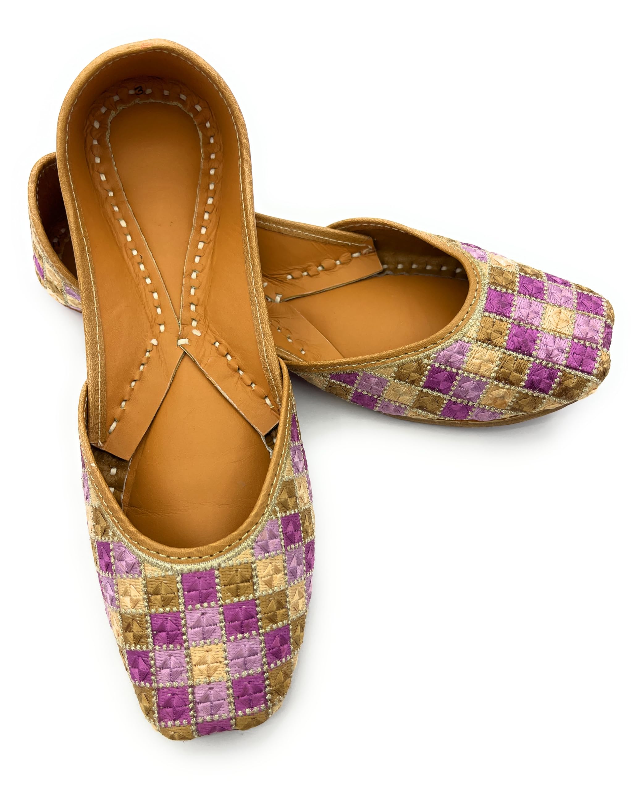 Vibrant Threads, Punjabi Jutti, Embroidered Handmade Jutti for Women with Soft Leather and Double Cushion, Women Punjabi Jutti, Jutti for Women-image-40