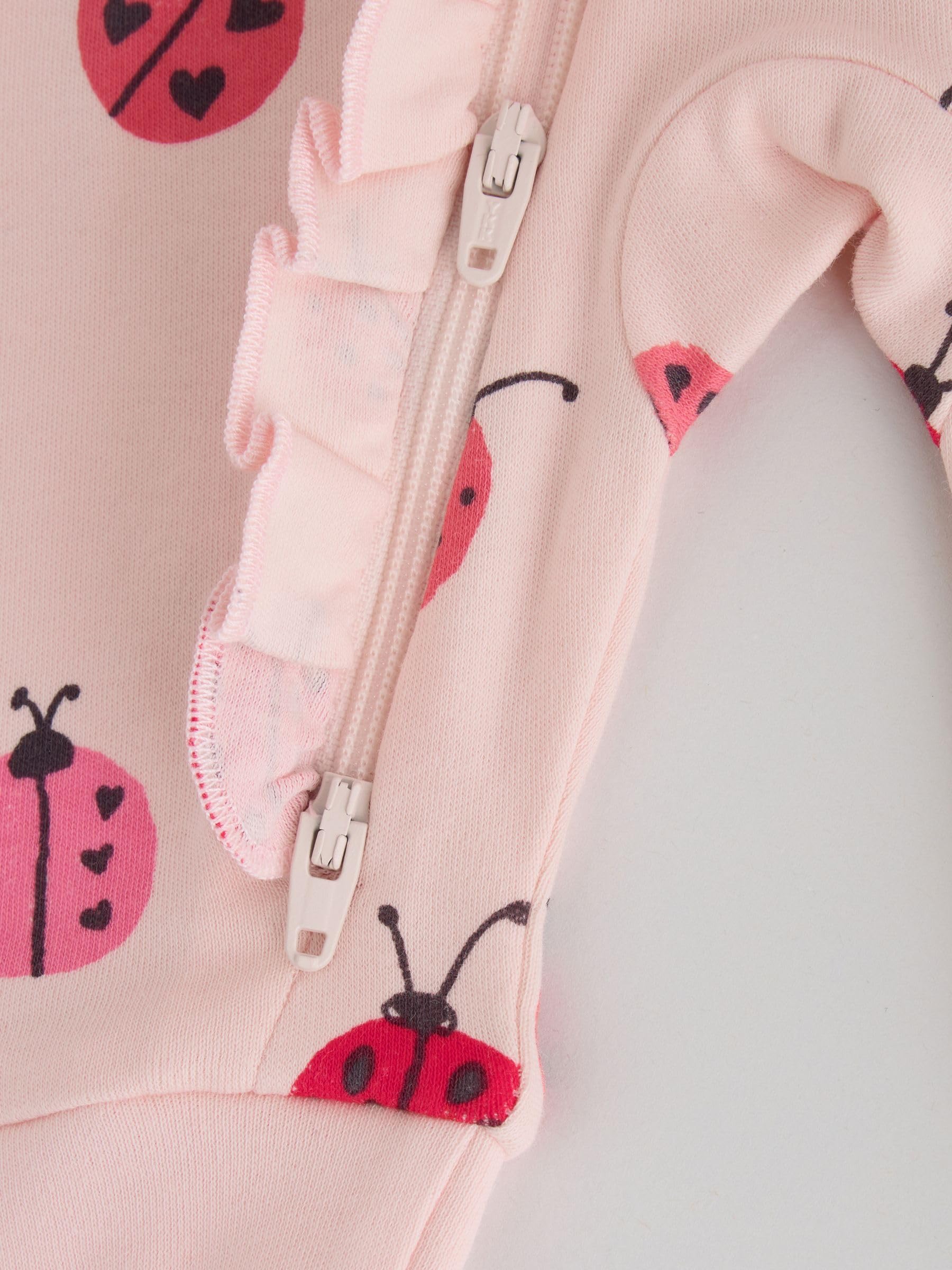 NEXT Bambina Confezione da 3 Tutine per Neonati con Zip bidirezionale