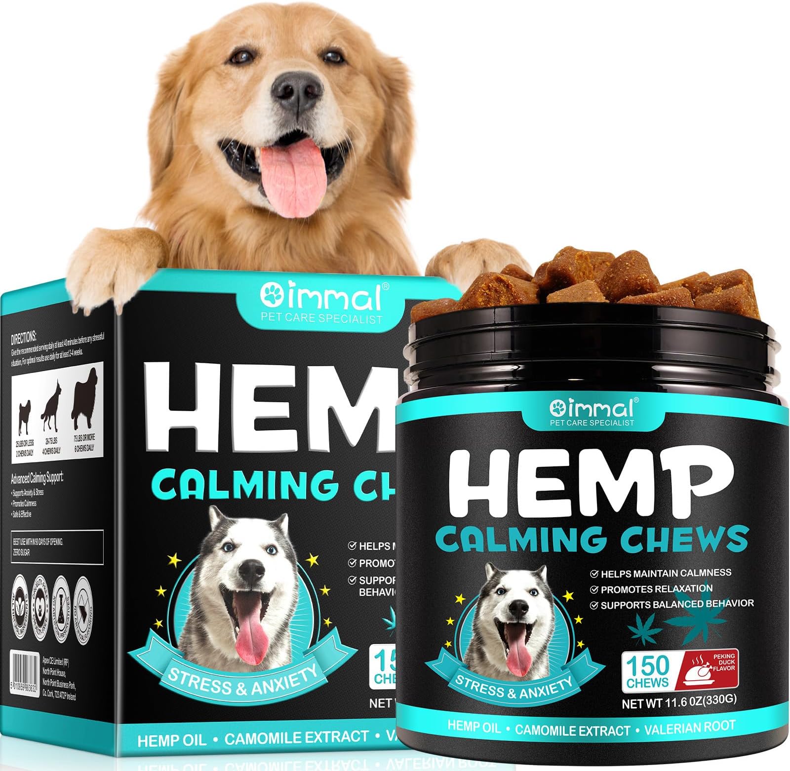 Bieyoc Calming Chews for Dogs, Dog Calming Treats, Helps with Dog ... - Reducing Dog Barking With Calming Treats And Supplements