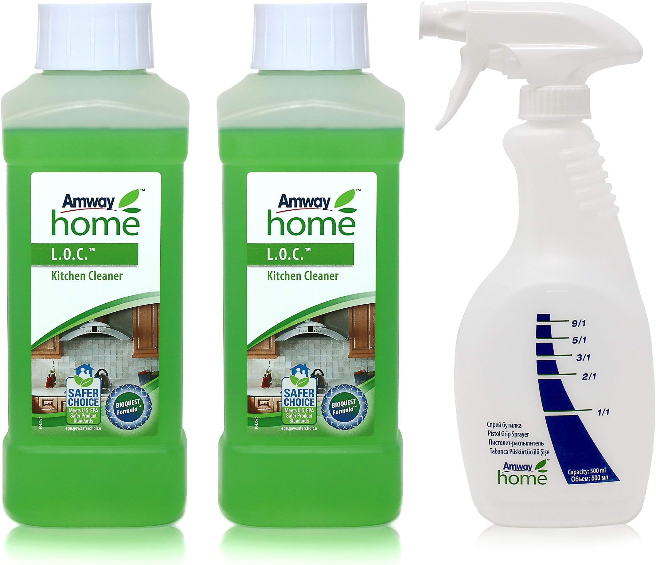 Pack 2 Kitchen Cleaner LOC - with a Powerful Cleaning Action That cuts Through The Toughest Grease and Grime effortlessly, L.O.C.™ Kitchen Cleaner Leaves Your Kitchen hygienic and Clean.