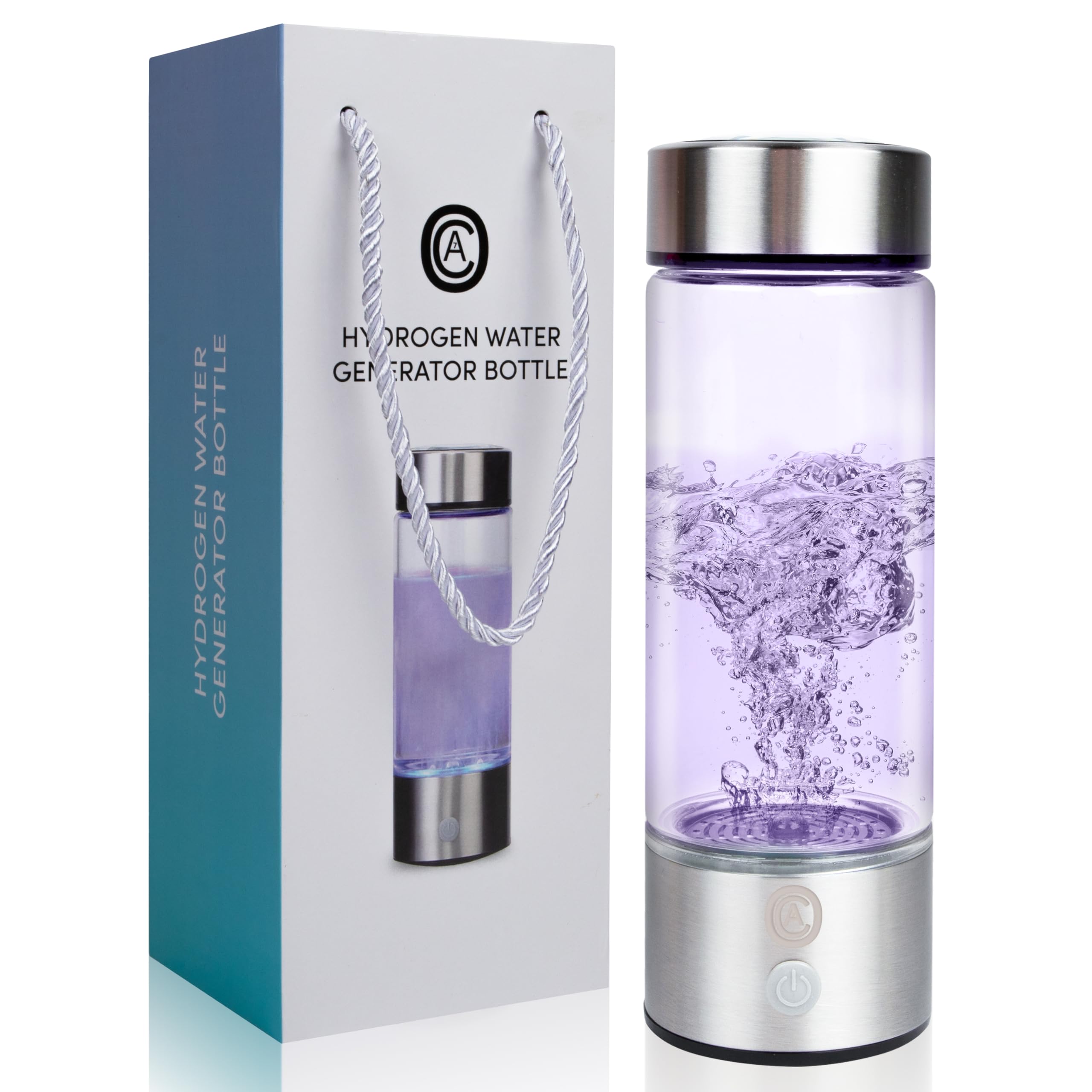 Hydrogen Water Generator Bottle with SPE/PEM Technology - Premium Hydrogen Water Bottle, Superior to Brita Water Bottle and Zero Water Pitcher!