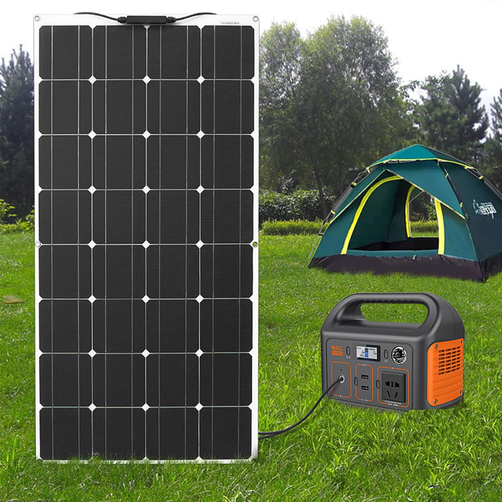 Amazon.co.jp: AISINILALAO 新しいフレキシブルソーラーパネル 100W