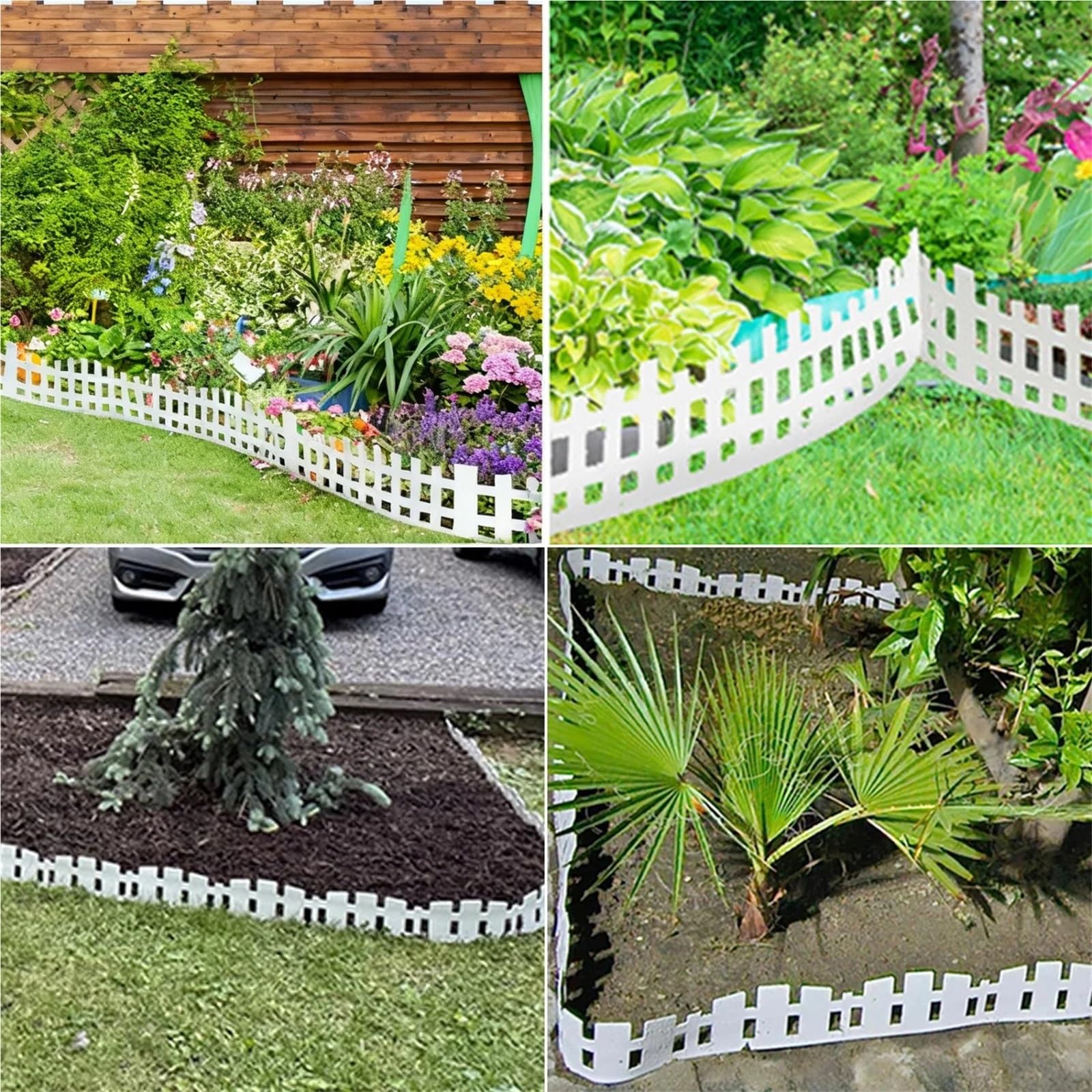 Lawn Edging Bordes de Paisaje, césped, Borde jardín 10 m, plástico Flexible for macizos Flores