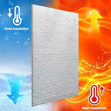 Verdanzia 2 Pack Heat Resistant Batting for Potholders, 47 X 35 Inch Soft Insulated Batting, Heat Reflective Fabric for Sewing,Thermal Lining Batting (Sliver 47x35 inch)