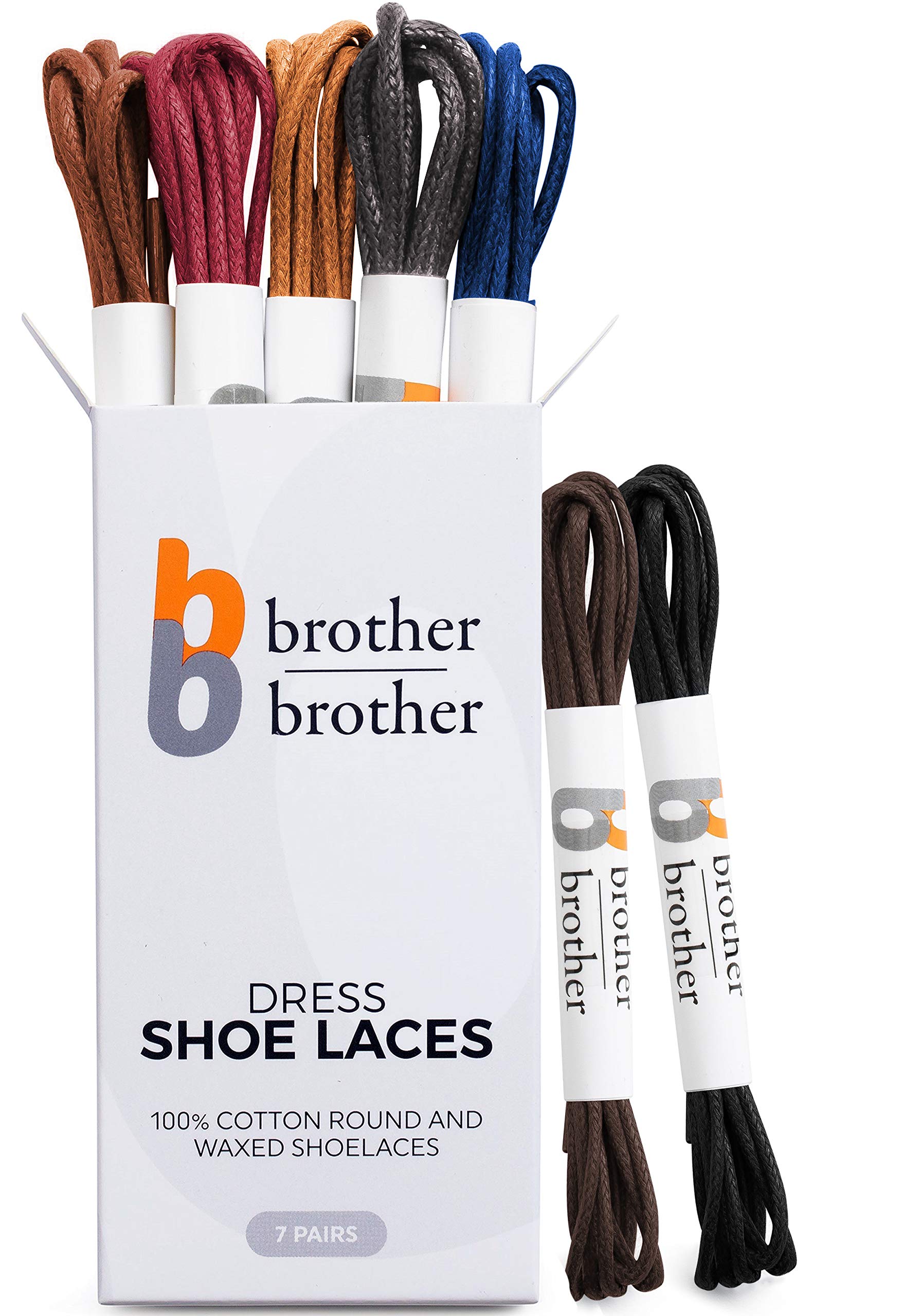BB BROTHER BROTHER (7 Pairs Colored Oxford Dress Shoe Laces | Shoe Strings