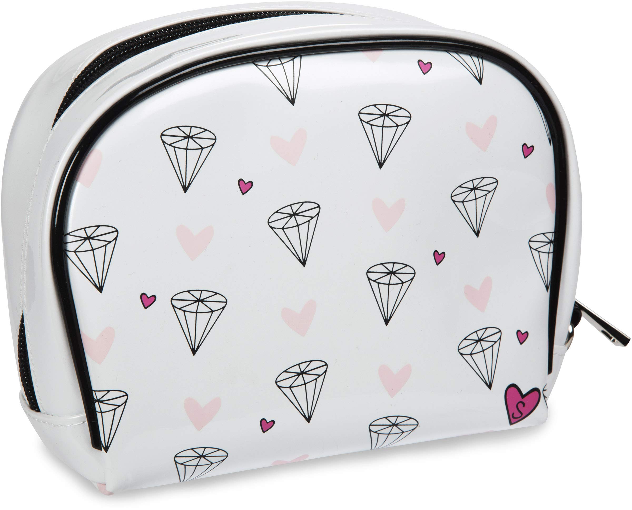 Pavilion Gift Hochzeits-Make-up-Tasche „Look How She Sparkles“ – Wasserdicht, Weiß, Geschenk Für Die Braut