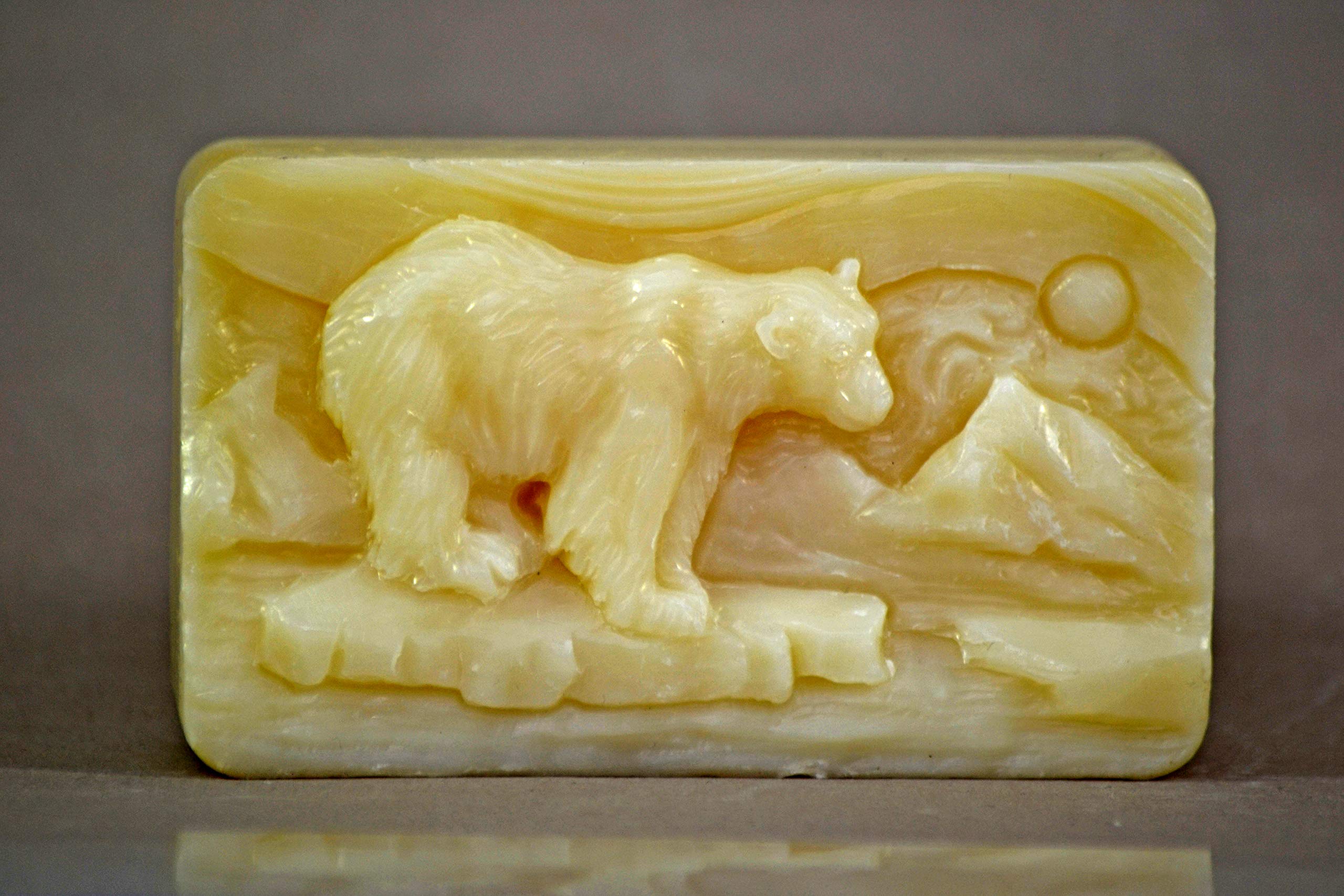 Polar Bear Silicone Mold SOAP Plaster Wax Resin Clay 5oz