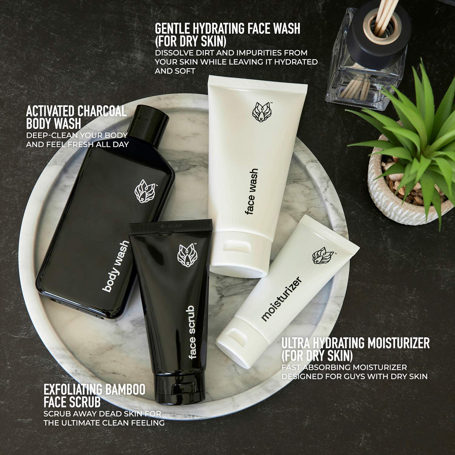 Buy Black Wolf Nation Shower Bundle for Dry Skin Includes Our