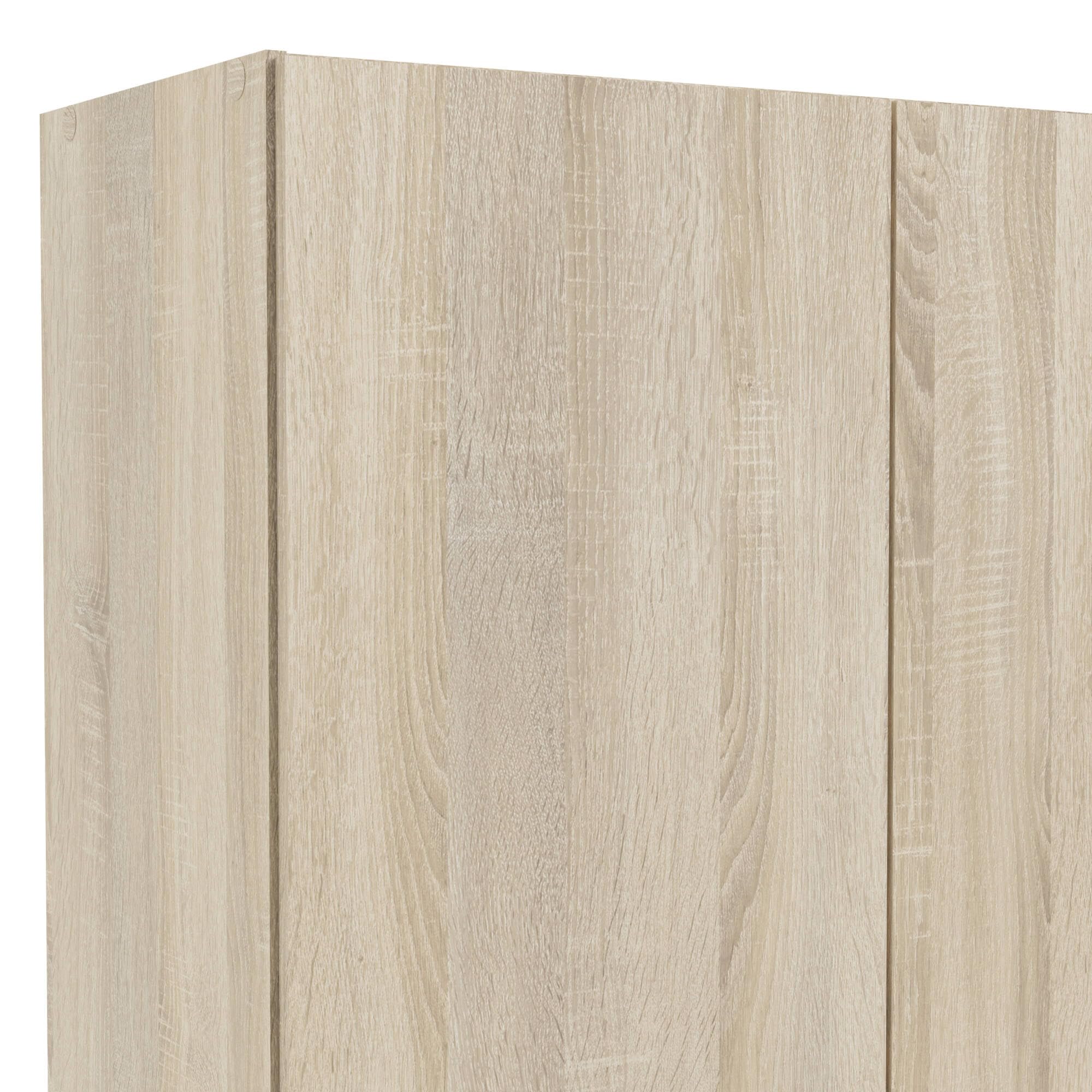 Dmora - Armadio guardaroba a due ante e un cassetto, colore rovere, cm 79 x 35 x h171
