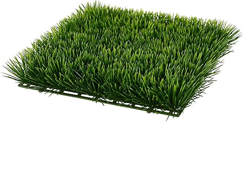 Vickerman Hierba artificial verde mate con revestimiento UV de 11 pulgadas, paquete de 2, resistente a los rayos UV para interiores y exteriores,