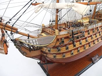 Amazon | 帆船模型 完成品 木製 37インチ HMS ヴィクトリー号