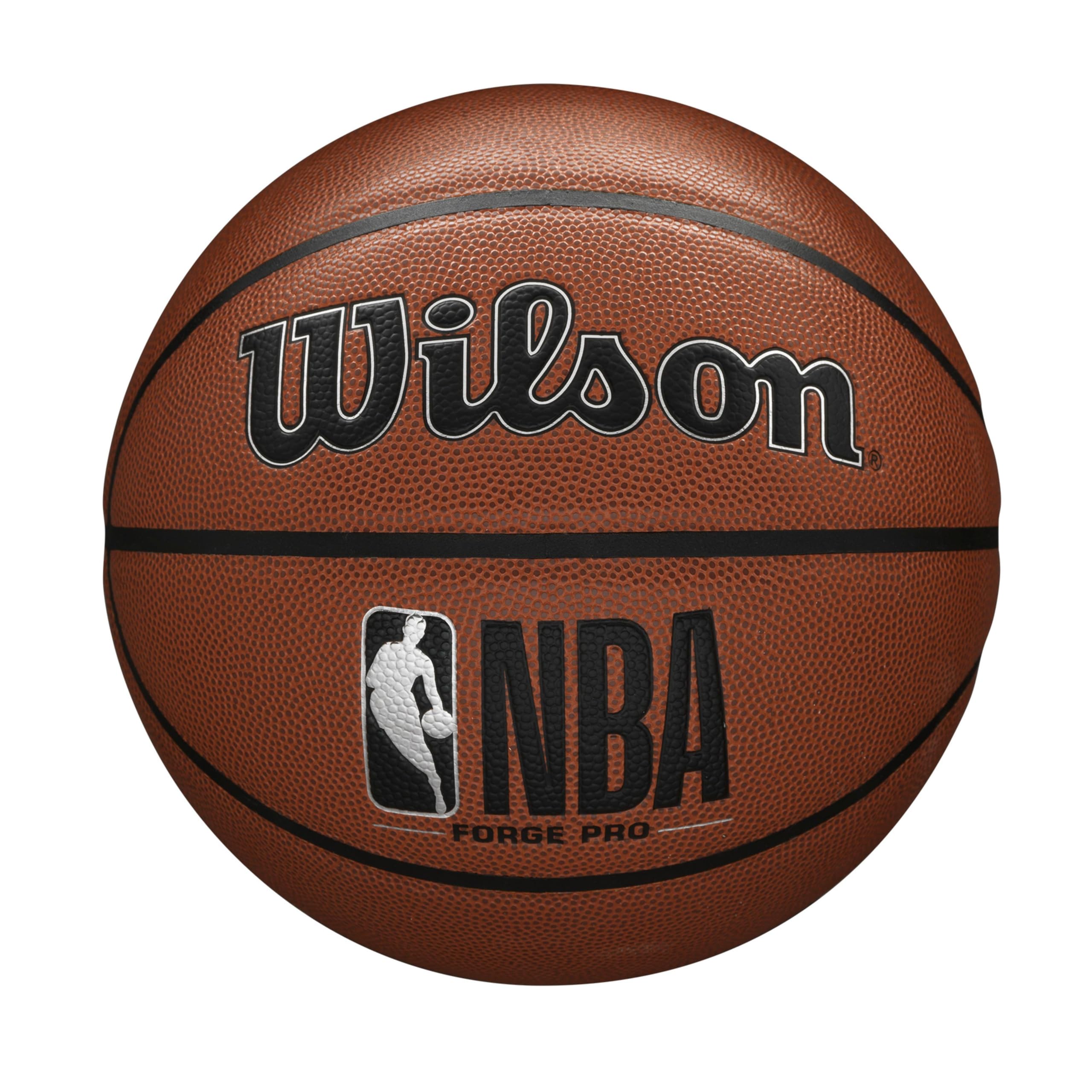 Wilson NBA Forge Series Indoor/Outdoor Basketball - Forge Pro, Brown, Size 5-27.5"