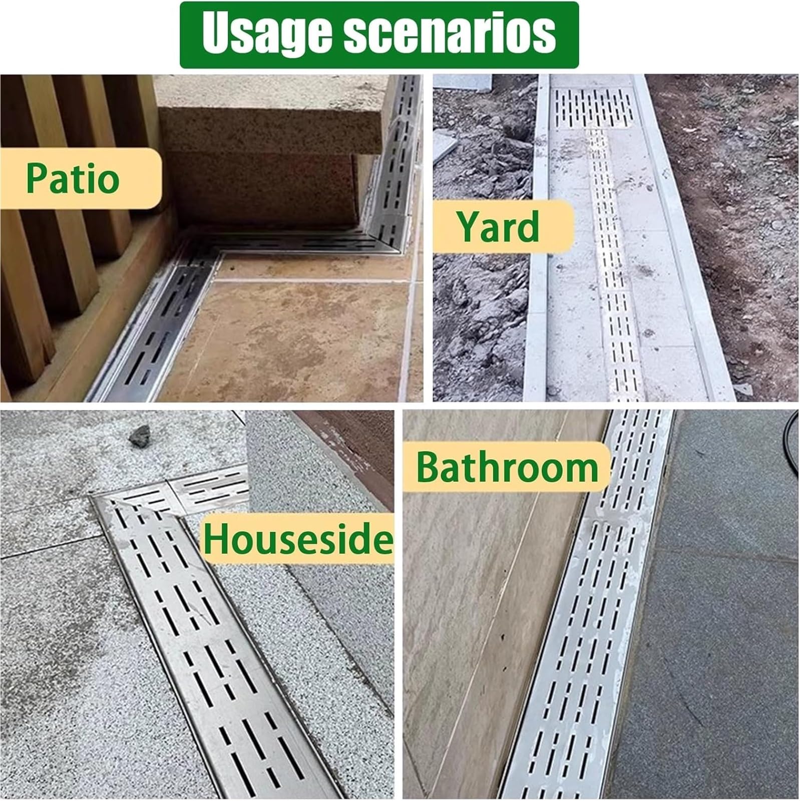 Snapklik.com : Fangool Trench Drain SystemChannel Drain
