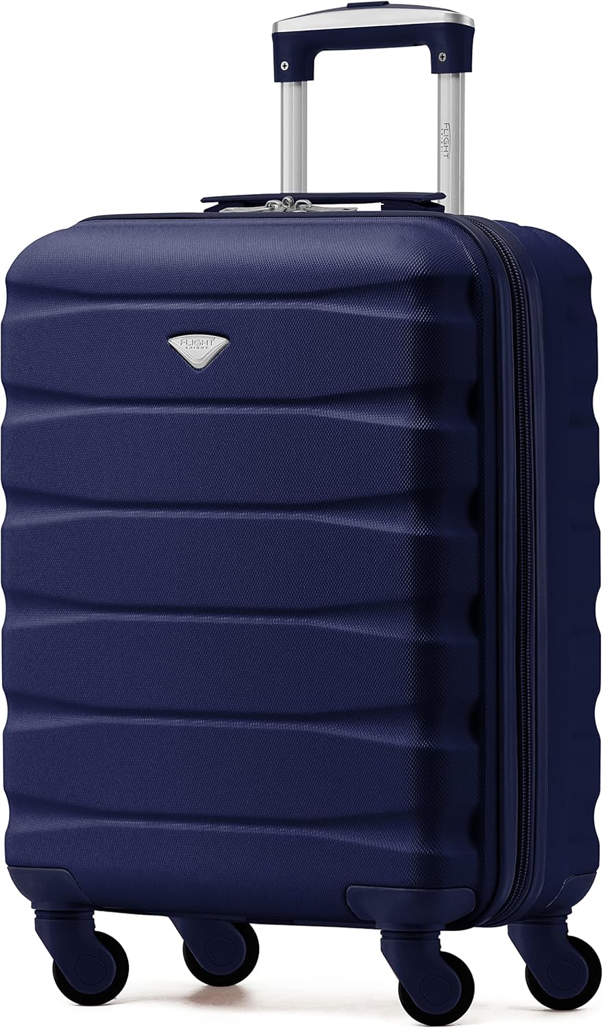Flight Knight Lightweight 4 Wheel ABS Hard Case Suitcases Cabin Carry