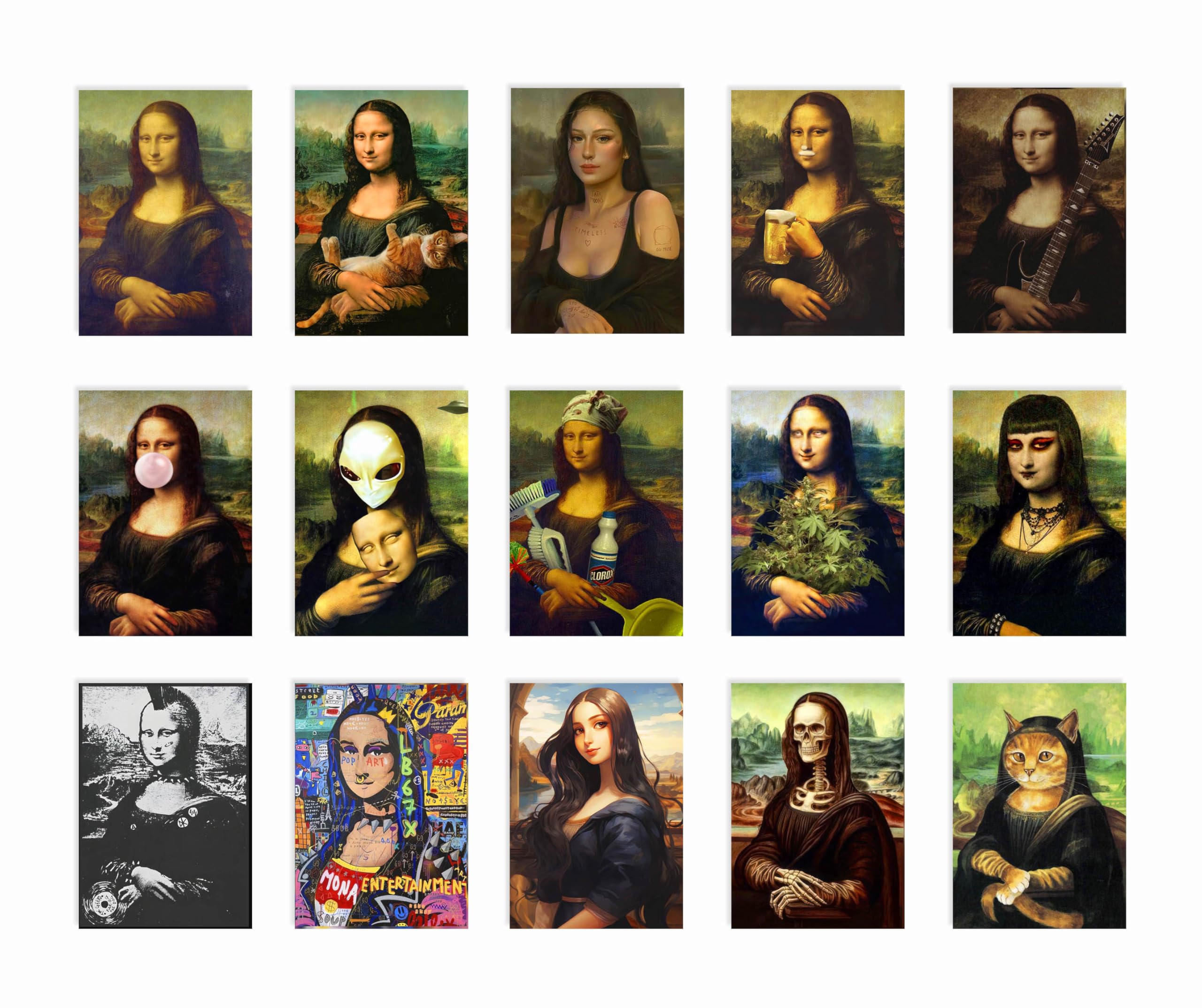 Placas Decorativas Monalisa Leonardo Da Vinci Varias Versões