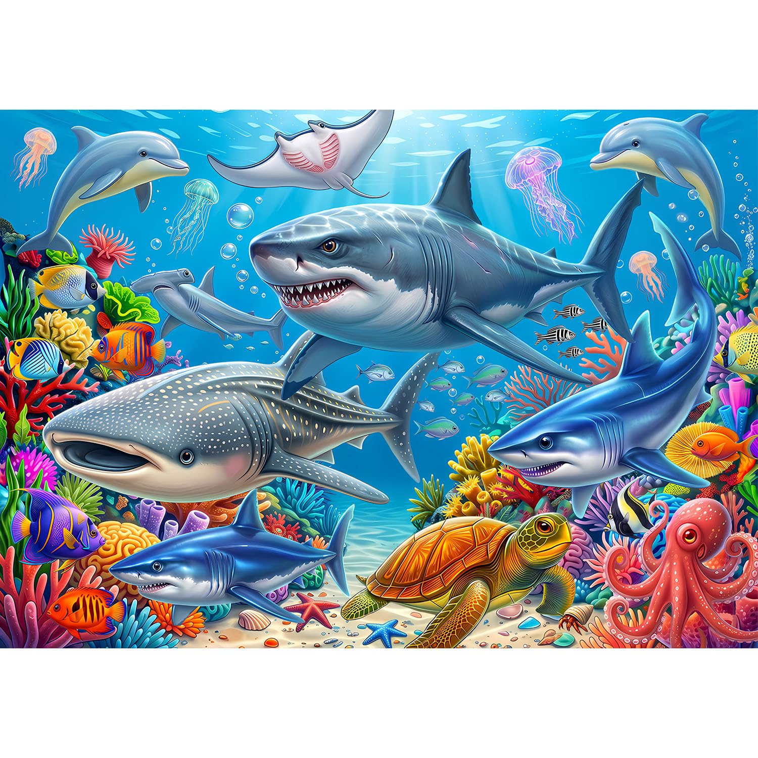 200 Piece Dogs on the Beach Surf Puzzle for Kids -8