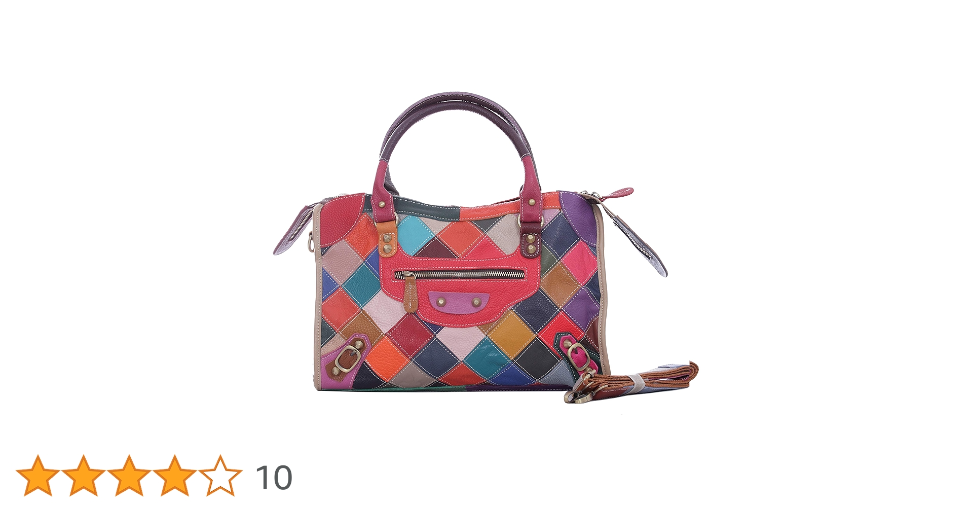 Multicolor Patchwork Genuine Leather Bag Handbag Shoulder