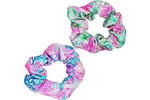 Lilly Pulitzer Scrunchie Set: A Vibrant and Stylish Pair for Hair Accessory Enthusiasts