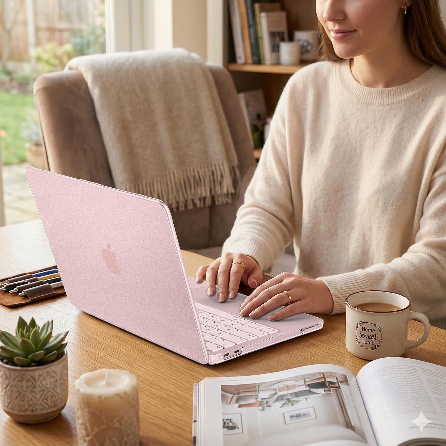 DONGKE Matte Frosted Compatible with MacBook Neo 13 Inch 2026 (Model A3404 | A18 Pro Chip) | Anti-Crack & Scratch & Fingerprint | 100% Match Official Color Blush