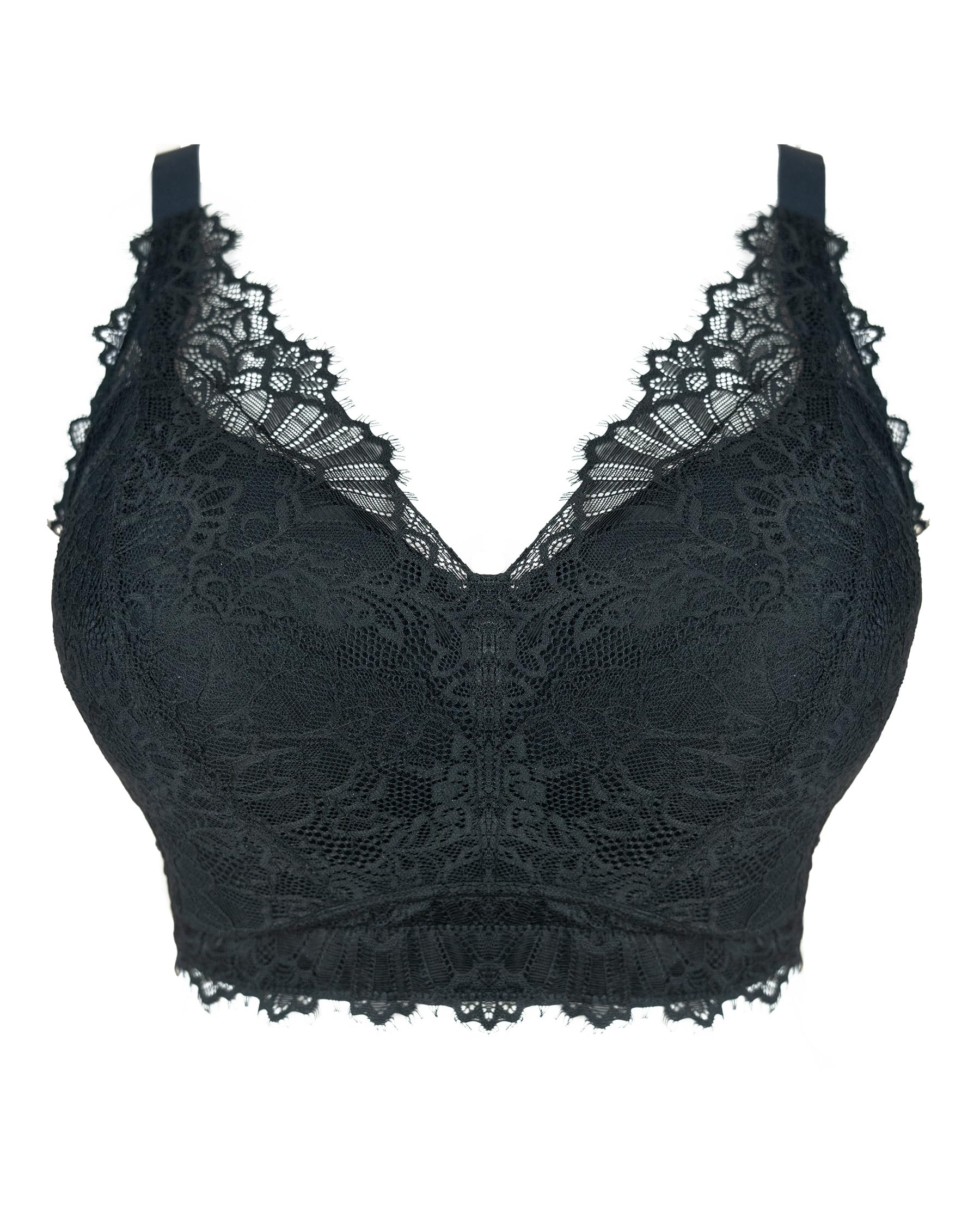SugarShape Bralette SENSLA Bralettes wattiert Spitzen-BHS,bügellose BHS