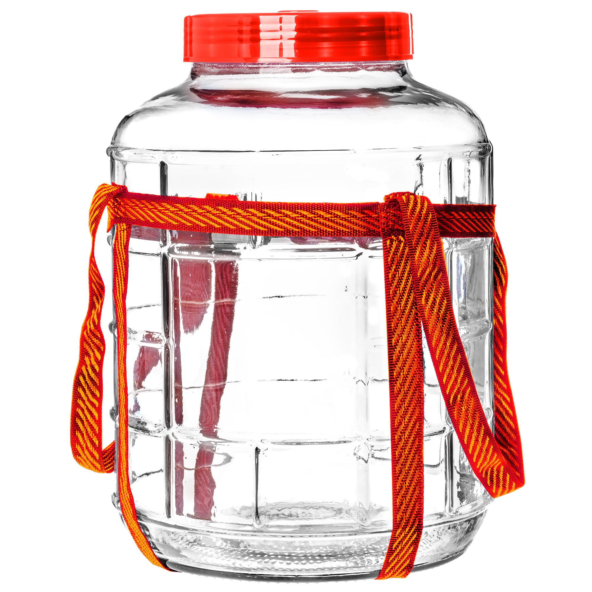 KADAX Grand Bocal de Fermentation en Verre avec Couvercle, Contenant Spacieux pour la Préservation des Aliments et Le Stockage du Vin (30L)