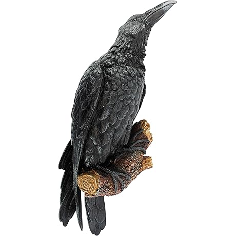 Design Toscano The Raven's Perch Gothic Raven Art Wall Sculpture
