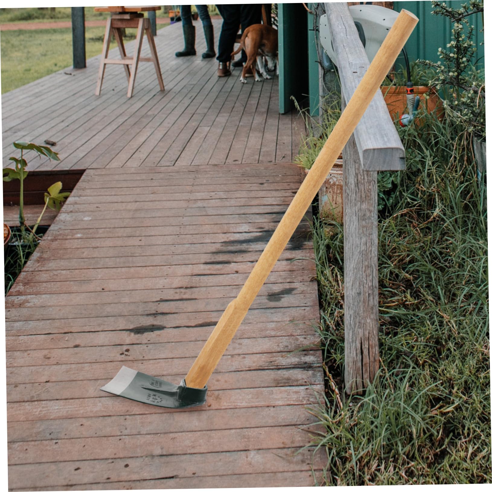 SOIMISS Robuster Gartenhacken Kopf aus Edelstahl Handliche Kleine Hacke für Gartenarbeit Bodenbearbeitung Unkrautentfernung und Pflanzvorbereitung ohne Stiel