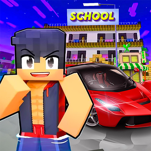 School Party Craft Block Island School Simulator Games 3D: Craft Merging School Party Games